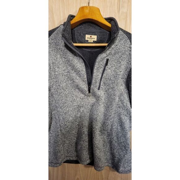 Woolrich Sweater Men's XXL Gray Pullover 1/4 Zipper Model: HMQ00385 Pre-owned‎ - Picture 4 of 7